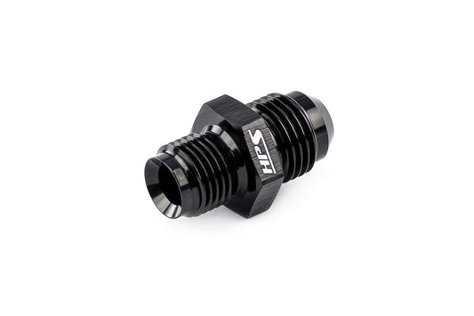 HPS Performance Products AN Male to Inverted Flare Male Power Steering Adapter, Aluminum, Black