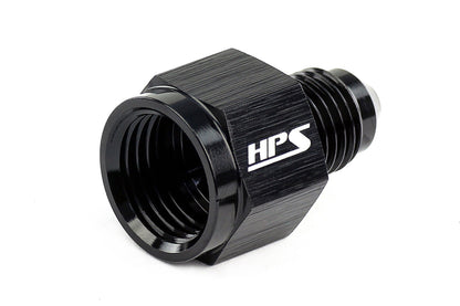 HPS Performance Products AN Female to AN Male Reducer Adapter, Aluminum, Black