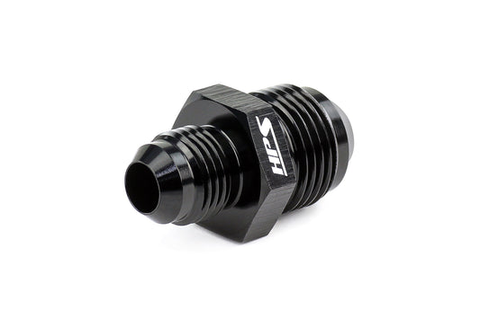 HPS Performance Products AN Male To Male Reducer Union Coupler Adapter, Aluminum, Black
