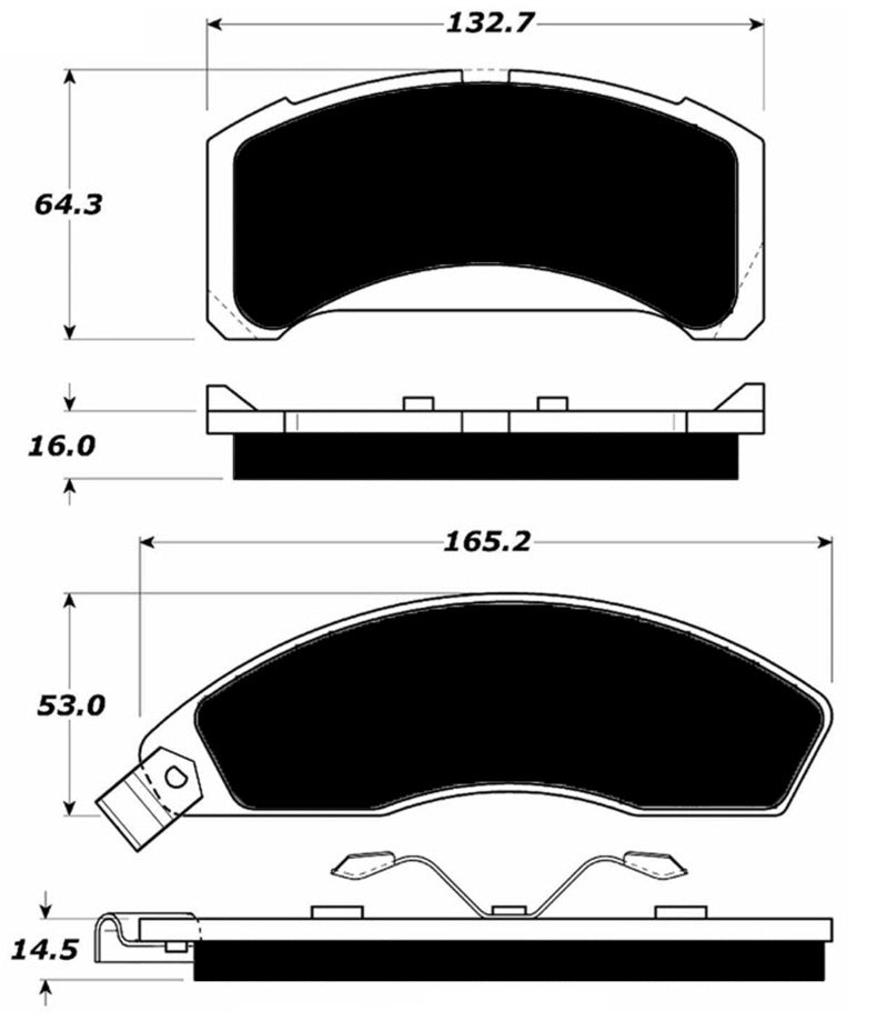 Porterfield Brake Pads for 1982 FORD Mustang 9" Rear Shoe