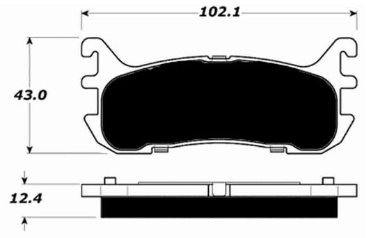 Porterfield Brake Pads for 2003 FORD ZX2