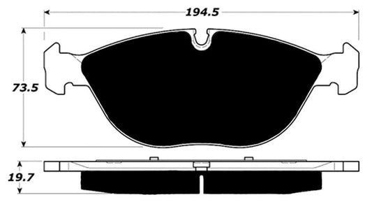 Porterfield Brake Pads for 2003 BMW Z8 Alpina Roadster