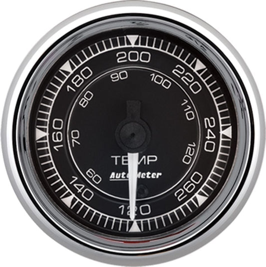 AutoMeter Chrono 2-1/16in 120-280 Degree Temperature Digital Stepper Motor Gauge - Chrome 9754