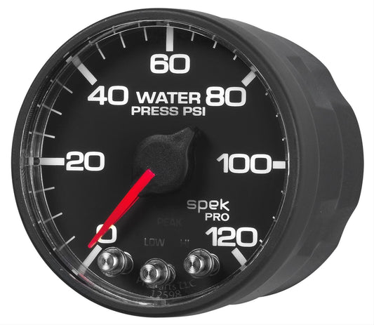 Autometer 2-1/16 Spek-Pro Water Pressure Gauge 120psi P345328