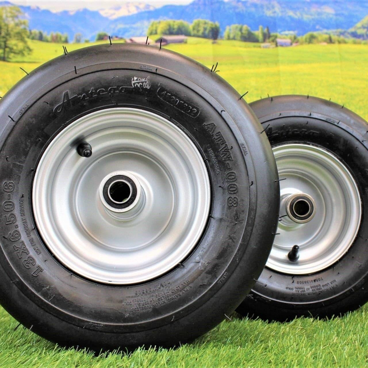 13x6.50-6 4 Ply Tire with 6x4.5 Wheel Assembly (Qty: 1) Hustler Lawn Mower Part# 604717 ;
