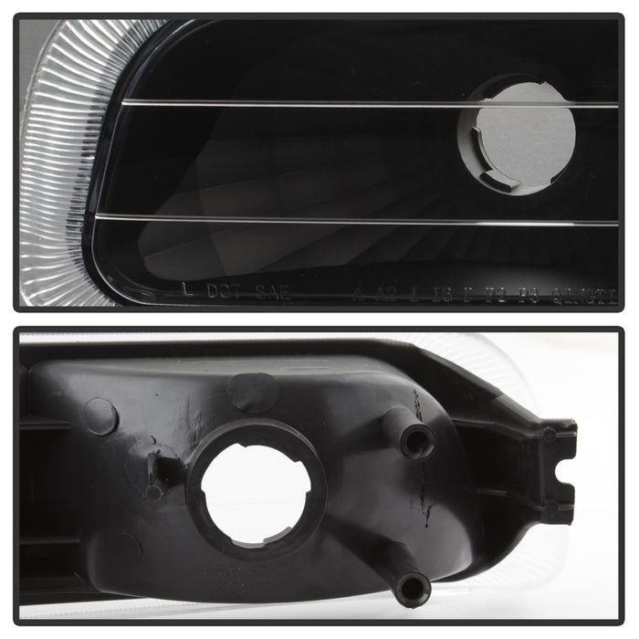 Spyder Xtune Chevy Silverado 99-02 Amber Reflector Bumper Lights Black Cbl-Jh-CS99-Am-Bk