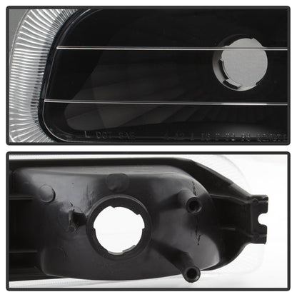 Spyder Xtune Chevy Silverado 99-02 Amber Reflector Bumper Lights Black Cbl-Jh-CS99-Am-Bk