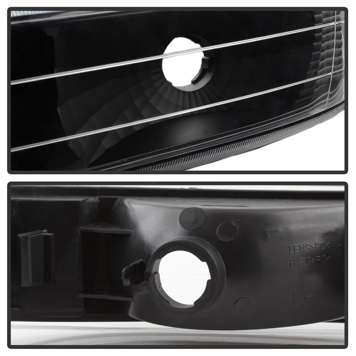 Spyder Xtune Chevy Silverado 99-02 Amber Reflector Bumper Lights Black Cbl-Jh-CS99-Am-Bk