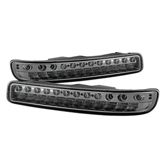 SPYDER Xtune GMC Sierra 99-06 Full LED Bumper Lights Smoke CBL-JH-GS99-LED-SM 9027130