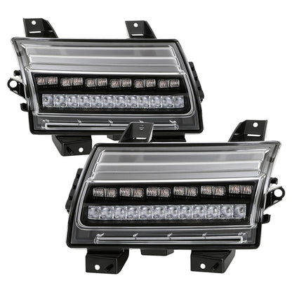 Spyder Jeep Wrangler 2018-2019 (Halogen Model Only) LED Front Bumper Lights