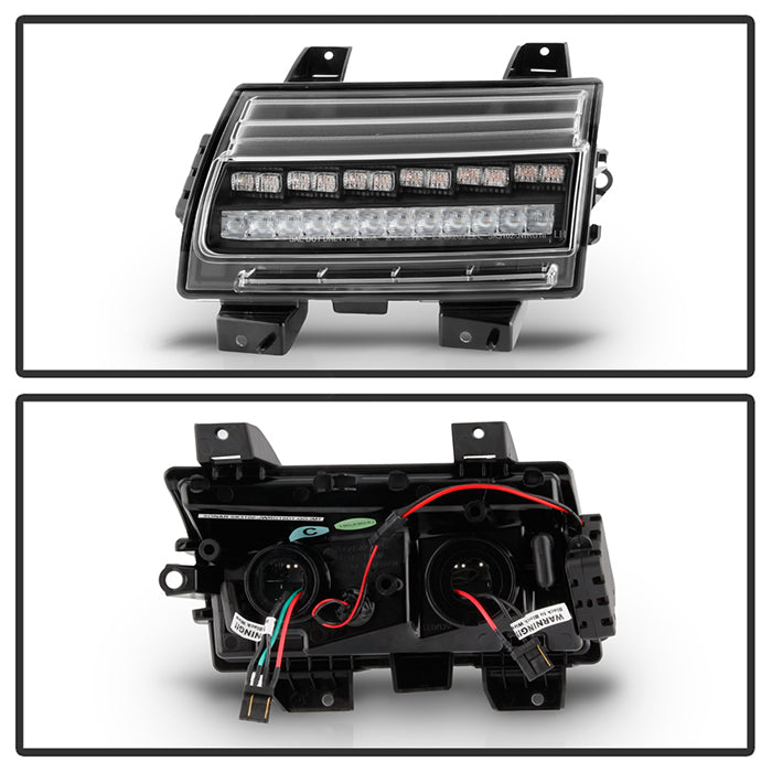 Spyder Jeep Wrangler 2018-2019 (Halogen Model Only) LED Front Bumper Lights