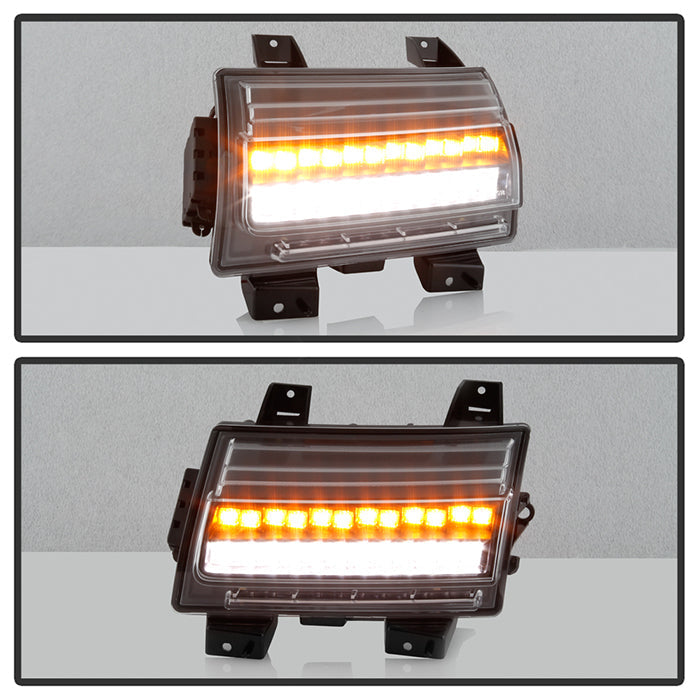 Spyder Jeep Wrangler 2018-2019 (Halogen Model Only) LED Front Bumper Lights