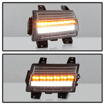 Spyder Jeep Wrangler 2018-2019 (Halogen Model Only) LED Front Bumper Lights