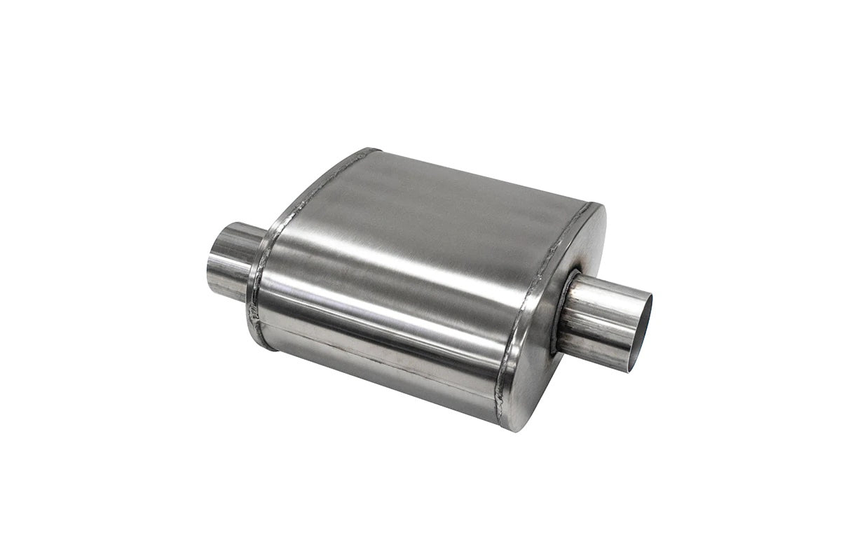 Corsa Performance Corsa Custom Sport Muffler 304SS 3in Offset In / 3in Center Out 10in
