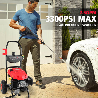 PowerSmart 3300PSI 2.5GPM 201cc Gas Pressure Washer DB1050