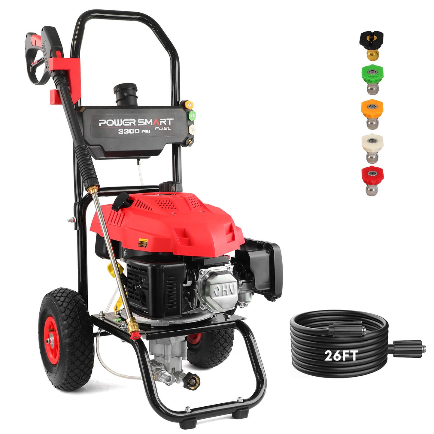 PowerSmart 3300PSI 2.5GPM 201cc Gas Pressure Washer DB1050