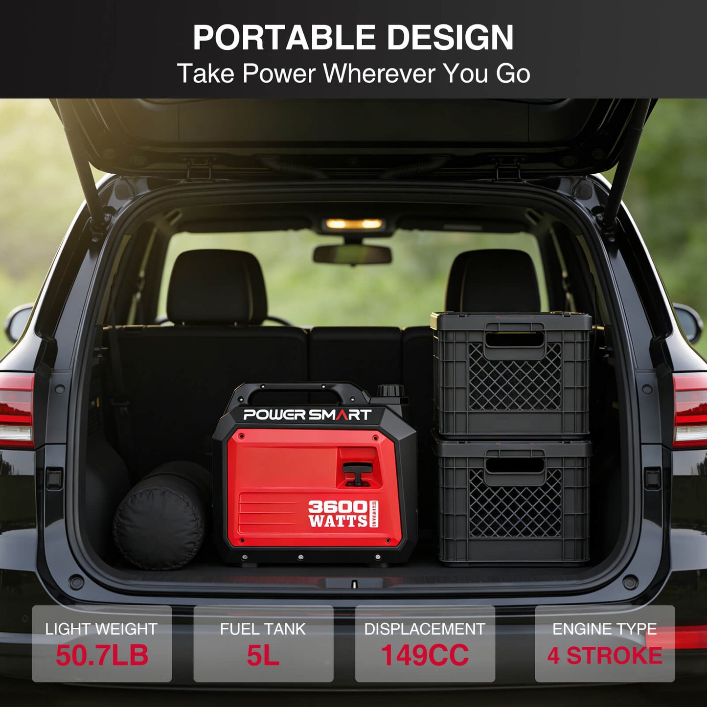 PowerSmart 3600W Inverter Gas Generator DB5035 Series