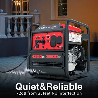 PowerSmart 4300W Open Frame Gas Inverter Generator DB5041
