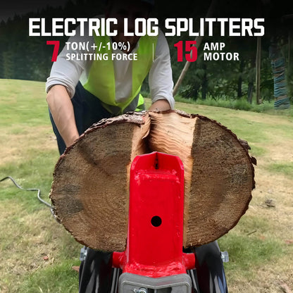 PowerSmart 7-Ton 15Amp Electric Wood Log Splitter DB6407