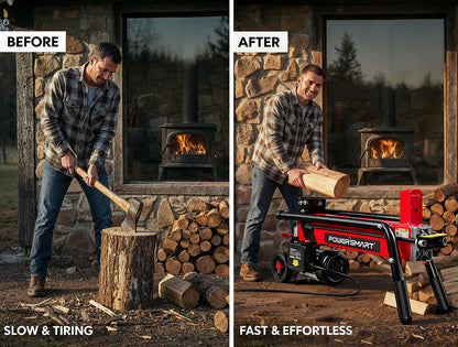 PowerSmart 7-Ton 15Amp Electric Wood Log Splitter DB6407