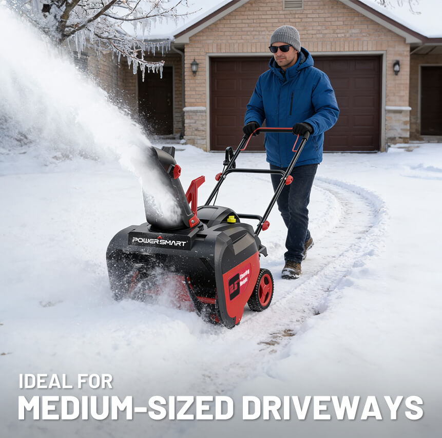 PowerSmart 21'' 212cc Single Stage Gas Snow Blower DB7021