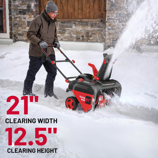 PowerSmart 21'' 212cc Single Stage Gas Snow Blower DB7021