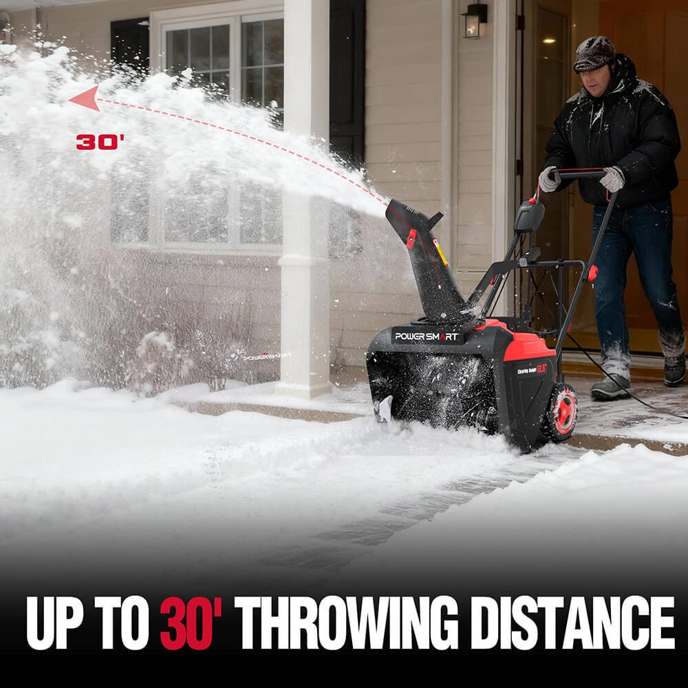 PowerSmart 21'' 15A Single Stage Electric Snow Blower w/ LED Light DB7521