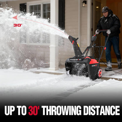 PowerSmart 21'' 15A Single Stage Electric Snow Blower w/ LED Light DB7521