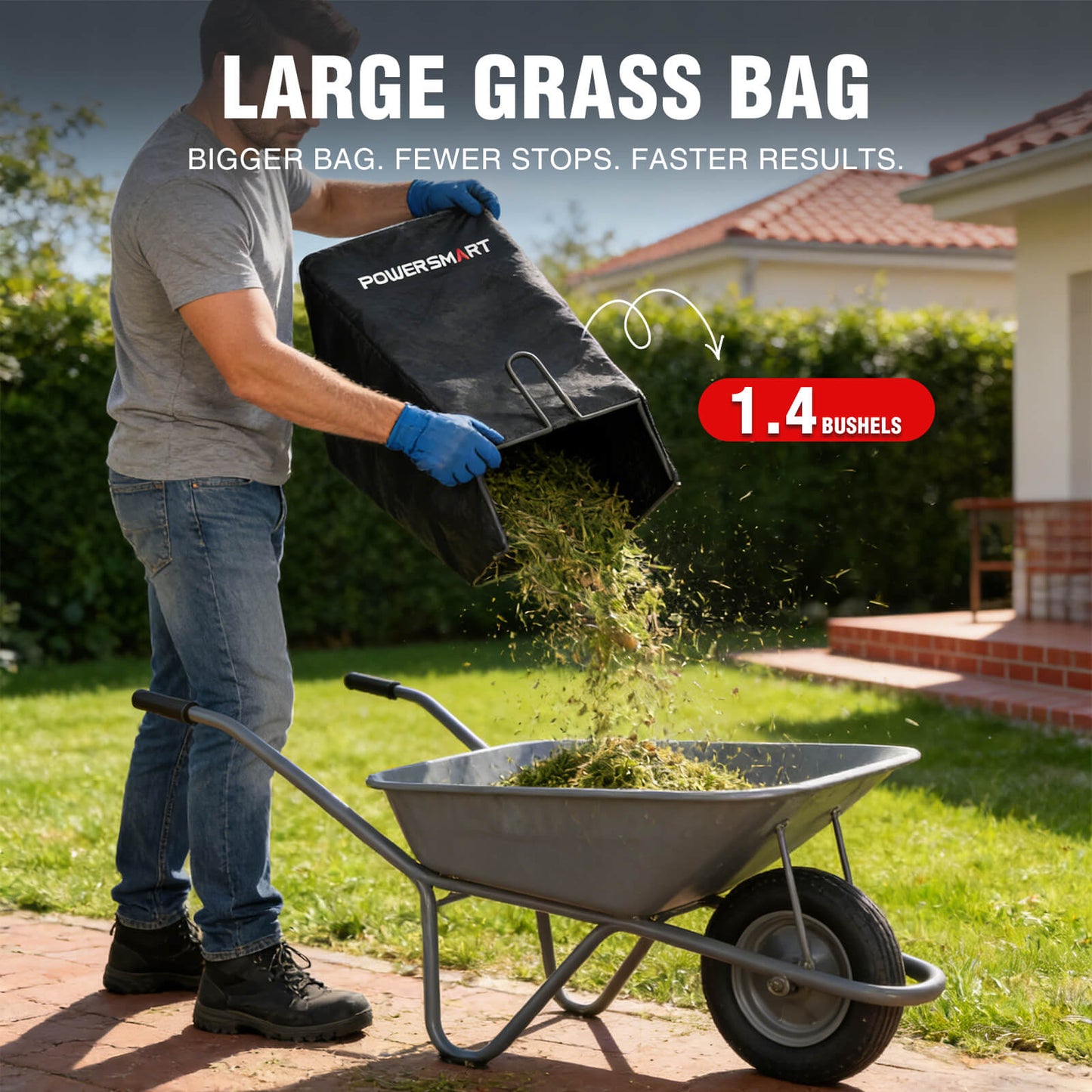 PowerSmart 17" 144cc Gas Push 3-in-1 Lawn Mower DV8618P/V8617P