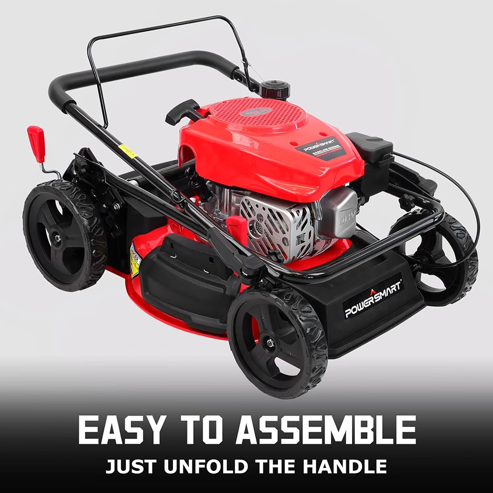 PowerSmart 17" 144cc Gas Push 3-in-1 Lawn Mower DV8618P/V8617P
