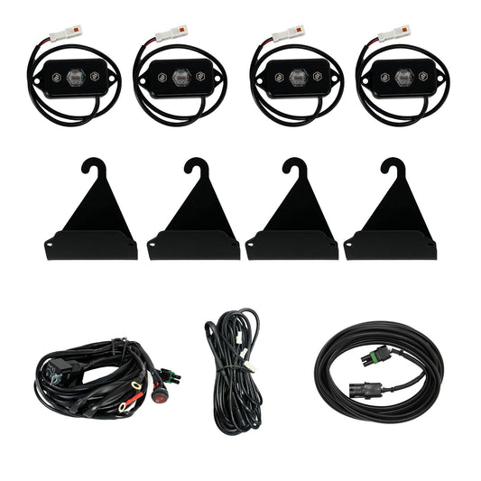 Baja Designs 05-24 Toyota Tacoma / 07-24 Toyota Tundra Bed Rail Cargo Light Kit - Red 398062