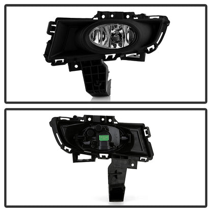Spyder Mazda 3 07-08 4Dr OEM Fog Lights (Wont Fit Sports/Gt Or Htchback)w/swch Clear