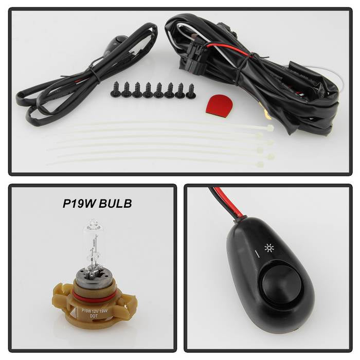 Spyder Ford Eacape 2007-2012 OEM Fog Lights w/Universal Switch- P19W(Included)