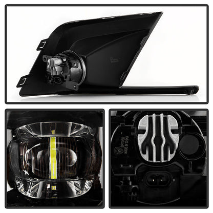SPYDER 22-23 Honda Civic OEM Full LED Fog Lights w/ Switch - Clear 9051203