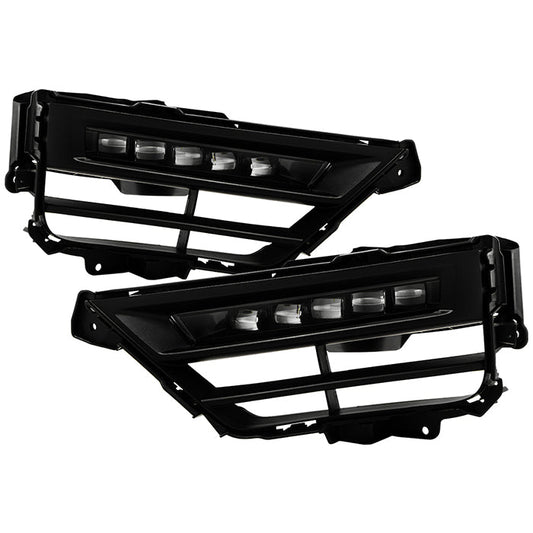 SPYDER 20-22 Honda CRV Hybrid OEM Full LED Fog Lights w/Switch - Clear (FL-HCRV20-HY-LED-C) 9051210
