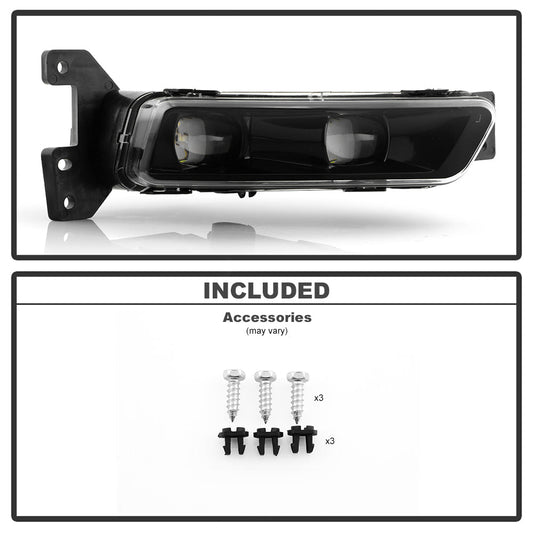 SPYDER 17-21 Jeep Grand Cherokee SRT OEM LED Fog Lights - Right (FL-JGC17-LED-R) 9054402