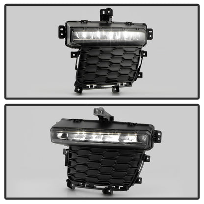 SPYDER 22-24 Jeep Grand Cherokee (3-Row) OEM LED Fog Lights w/Switch - Clear (FL-JGC22-3R-LED-C) 9054365