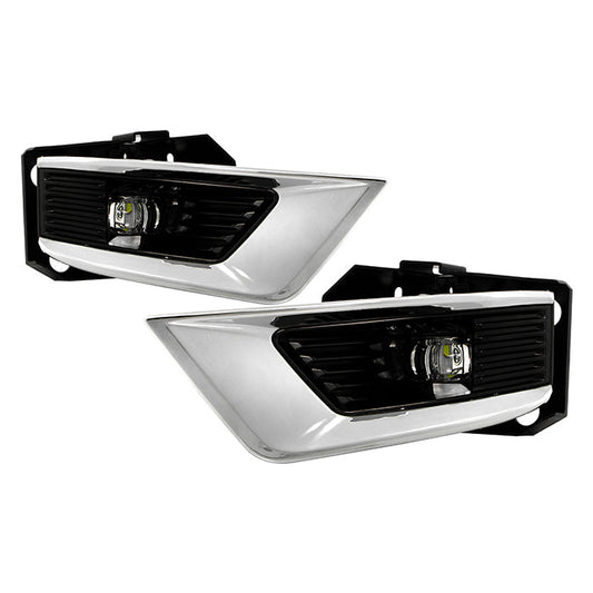SPYDER 21-23 Nissan Armada Full LED OEM Fog Lights w/Switch (FL-NARM2021-LED-C) 9051241
