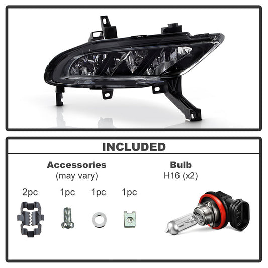 SPYDER 16-18 Nissan Maxima OEM Fog Light - Right (FL-NM2016-R) FL-NM2016-R