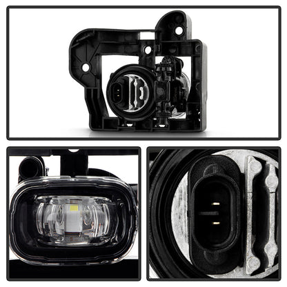 SPYDER 22-24 Nissan Rogue (Excl Sport) OEM Full LED Fog Lights w/ Switch (FL-NR2021-LED-C) 9051296
