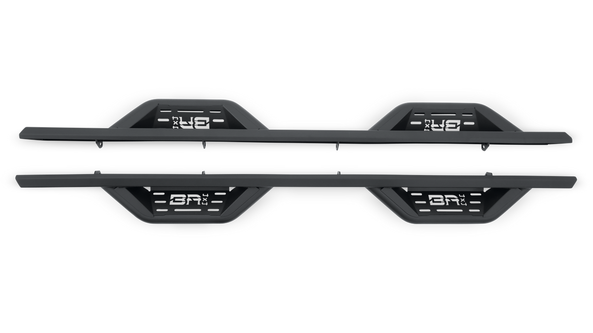 Body Armor 4x4 07-19 Chevrolet Silverado 2500/3500 Crew Cab Ambush Side Steps - Black GM-4201
