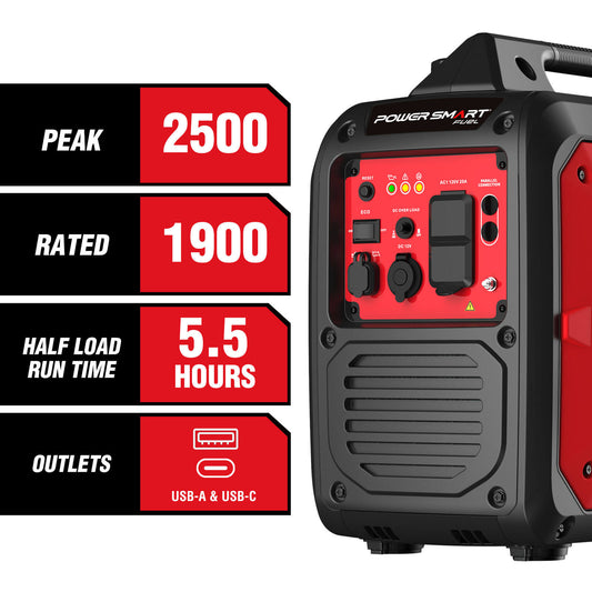PowerSmart 2500W inverter Gas Generator HB5020