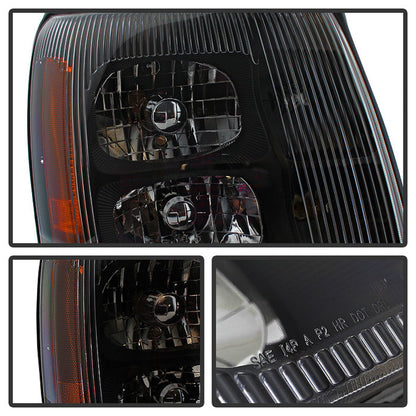 SPYDER Xtune Cadillac Escalade Hid Model Only 2003-2006 OEM Style Headlights Black HD-JH-CAES03-HID-BK 9029592