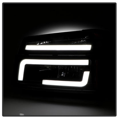 SPYDER xTune 04-12 Chevy Colorado Light Bar Headlights w/Bumper Lights - Black (HD-JH-CCOL04-LB-BK) 9050626