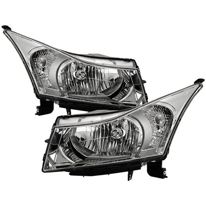 SPYDER xTune 11-12 Chevrolet Cruze OEM Halogen Headlights - Chrome (HD-JH-CCRZ11-C) 9943669
