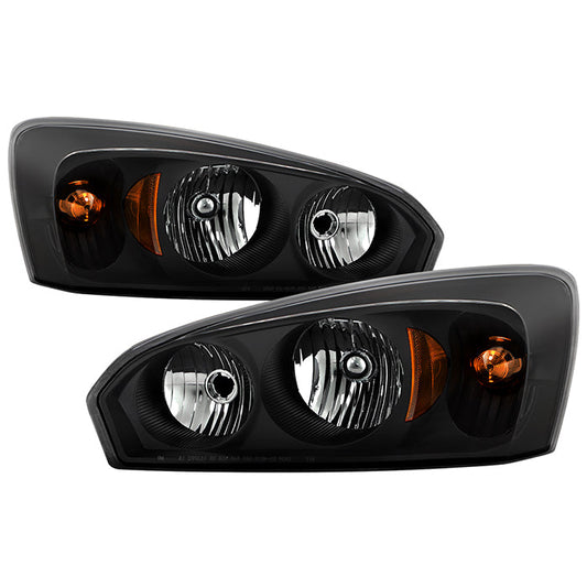 SPYDER Xtune Chevy Malibu 04-08 Crystal Headlights Black HD-JH-CMA04-AM-BK 9026454