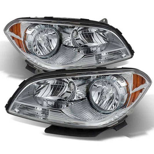 SPYDER Xtune Chevy Malibu 2008-2012 Crystal Headlights Chrome HD-JH-CMA08-AM-C 9026027