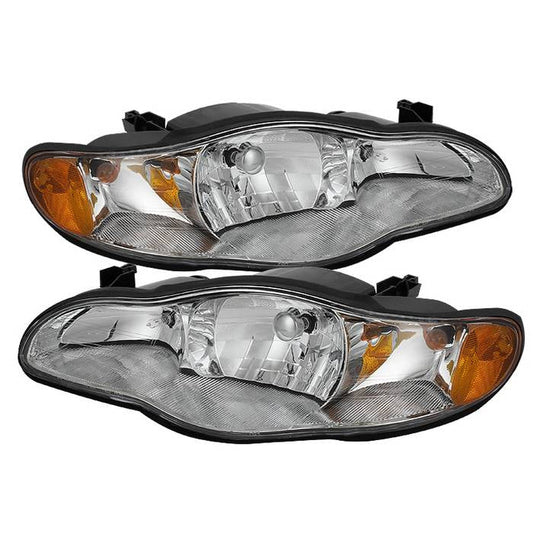 SPYDER Xtune Chevy Monte Carlo 00-05 Crystal Headlights Chrome HD-JH-CMC00-AM-C 9023194
