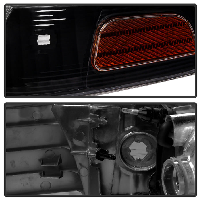 Spyder Xtune Crown Victoria 98-11 Crystal Headlights w/ Corner Lights Set Black