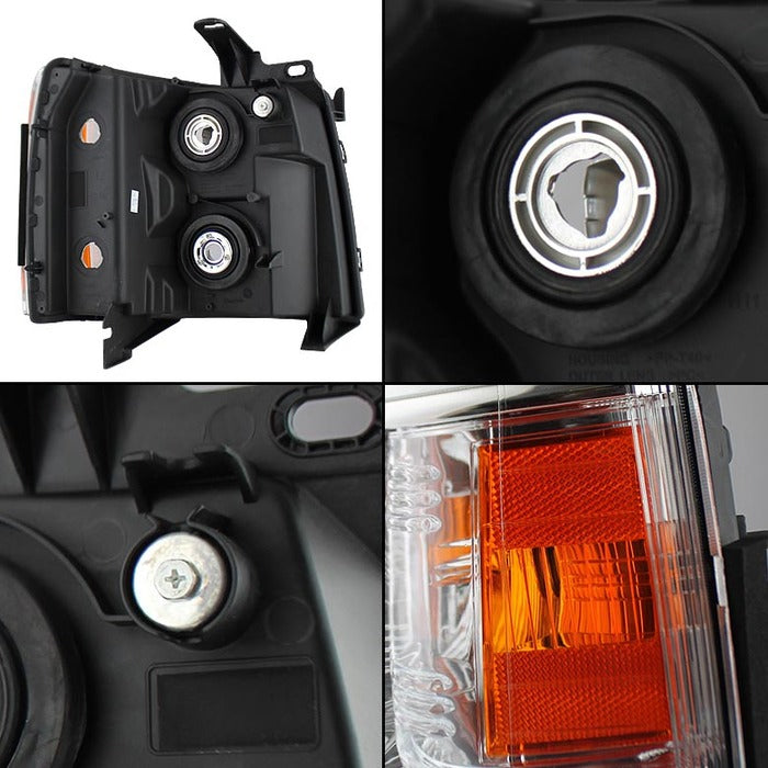 Spyder Xtune Chevy Silverado 07-13 Crystal Headlights Chrome Hd-Jh-CS07-AM-C 5076984